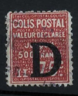 -- COLIS POSTAUX / VALEUR DECLAREE 75c ROUGE / N° 135 -- - Gebraucht