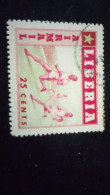 LİBERYA--1955   25 C      DAMGALI  SPORTS - Liberia