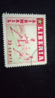 LİBERYA--1955   25 C      DAMGALI  SPORTS - Liberia