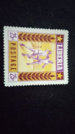 LİBERYA--1955   25 C      DAMGALI  SPORTS - Liberia