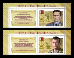 Russia 2024 MiNr. 3464/65 Heroes Of Russia Vladimir Lastochkin And Mikhail Nemytkin (with Labels) MNH ** - Unused Stamps
