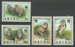 Aruba 1994 Mi 134-137 MNH  (ZS2 ARB134-137) - Hiboux & Chouettes