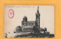 103. MARSEILLE . SANCTUAIRE DE N D DE LA GARDE  .  CARTE AFFR AU VERSO  .  2 SCANNES - Notre-Dame De La Garde, Ascenseur