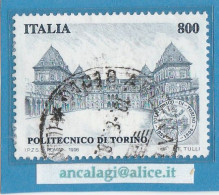 USATI ITALIA 1998 - Ref.0794A "POLITECNICO DI TORINO" 1 Val. - - 1991-00: Usados