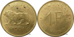 Rwanda-Burundi - 1 Franc 1961 - SUP+/MS62 - Mon6420 - Rwanda