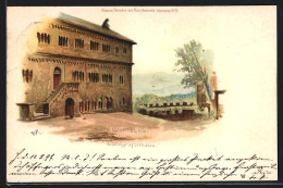 Lithographie Eisenach, Wartburg, Landgrafenhaus  - Autres & Non Classés