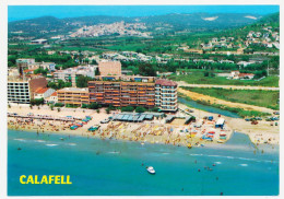 CPSM / CPM 10.5 X 15 Espagne (87) Costa Dorada Tarragona CALAFELL  Vue Partielle Aérienne Plage - Tarragona