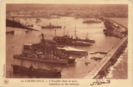 CASABLANCA L' Escadre Dans Le Port  RV - Casablanca