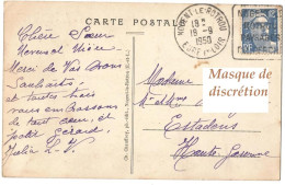 CPA Couleur  -  Nogent Le Rotrou Pour Estalens (Haute Garonne) - YT 812 - Storia Postale