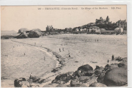 180. TREGASTEL . LA PLAGE ET LES ROCHERS  .  CARTE NON ECRITE - Trégastel