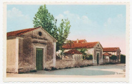 CPSM Dentelée 9 X 14 Vaucluse VELLERON Les Ecoles   Coll. Roure, Tabacs - Other & Unclassified