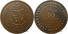 Tunisie - Protectorat Français - Ali III Bey - 10 Centimes 1892-AH1309 A - TTB/XF45 - Mon6421 - Tunesië