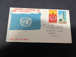 18-4-2024 (2 Z 24) FDC - New Zealand - Posted 1970 - United Nations (2 Covers) - FDC