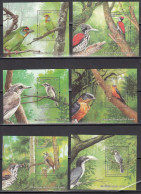 SRI LANKA, 2021,  ENDEMIC BIRDS Of Sri Lanka, Set 6 V Complete , Miniature Sheets, MNH, (**) - Sri Lanka (Ceylon) (1948-...)