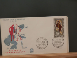 107/037  FDC   CONGO  BRAZZA 1963 - Idées Européennes