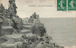 FRANCE - Rotheneuf - Rochers Sculptés - Vue Générale - Escalier - Vue Sur La Mer - Carte Postale Ancienne - Rotheneuf