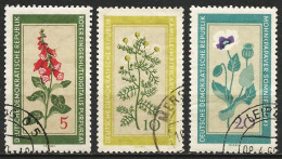 Allemagne RDA 1960 - Mi 757... - YT 471... ( Medicinal Plants And Flowers ) - Piante Medicinali