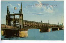 CPA 9 X 14  Bas Rhin  STRASBOURG  Pont Du Chemin De Fer Sur Le Rhin Près De Kehl - Strasbourg