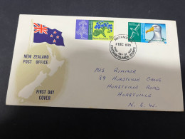 18-4-2024 (2 Z 24) FDC - New Zealand - Posted 1970 - From Chatham Island (now UNESCO) - FDC