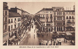 Malaga - Plaza De La Constitucion Y Calle 14 De Abril - Málaga