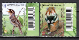 Belarus 2021 Bielorrusia / Birds Europa CEPT Mammals MNH Vögel Säugetiere Aves Mamíferos / Cu22434  38-1 - Autres & Non Classés