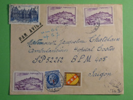 DN9 FRANCE LETTRE  1938  SAIGON  INDOCHINE + AEROPHILATELIE + AFF.  INTERESSANT+++ - 1927-1959 Lettres & Documents