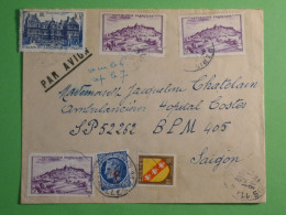 DN9 FRANCE LETTRE  1938  SAIGON  INDOCHINE + AEROPHILATELIE + AFF.  INTERESSANT+++ - 1927-1959 Briefe & Dokumente