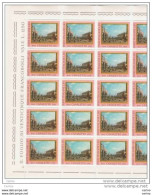 REPUBBLICA:  1968  CANALETTO  -  £. 50  POLICROMO  -  FGL. 25  N. -  SASS. 1095 - Full Sheets