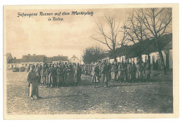 POL 6 - 13287 KOLNO, Poland, Market, Russian Prisoners - Old Postcard - Used - 1916 - Poland