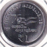 INDIA COIN LOT 12, 1 RUPEE 2023, AZADI KA AMRIT MAHOTSAV, BOMBAY MINT, UNC, SACRE - Inde