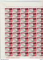 REPUBBLICA:  1967  CODICE  AVVIAMENTO  POSTALE  -  S. CPL. 2  VAL N. -  FGL. 40  -  SASS. 1051/52 - Ganze Bögen