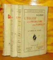 COULET Paul - L'EGLISE ET LES PROBLEMES DE LA FAMILLE - TOME 1 ET 2 - CATHOLICISME - 1901-1940