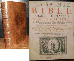 LEMAISTRE DE SACY Isaac - LA SAINTE BIBLE TRADUITE EN FRANCOIS SUR LA VULGATE - PARTIEL - Ante 18imo Secolo