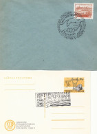 Poland Postmark (0382) Set.4: SLUPSK 4 Different Date Stamps Tower Hand Trumpet - Entiers Postaux