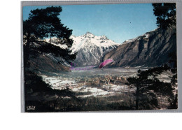 BOURG D'OISANS 38 - Vue Générale Et Le Massif De Belledonne Vue Generale  Carte Vierge - Bourg-d'Oisans