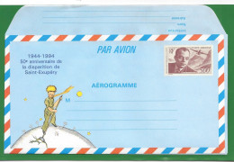 1994 - 1021** MNH - Antoine De Saint Exupéry -  Le Petit Prince -14 - Aerograms
