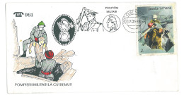 COV 95 - 3092 FIREMEN, Romania - Cover - Used - 1993 - Storia Postale