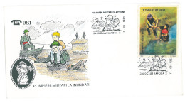 COV 95 - 3094 FIREMEN, Romania - Cover - Used - 1993 - Storia Postale