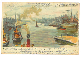 GER 20 - 16847 BREMEN, Litho, Germany - Old Postcard - Used - 1901 - Bremen
