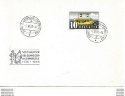 244 - 86 - Enveloppe Avec Oblit Spéciale "300 Jahr-Fest Des Schweizer-Bauernkriefes 1953" - Marcophilie