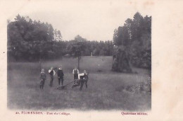 FLORENNES                      PARC DU COLLEGE    20    ELEVES JOUANT AVEC UNE TONDEUSE       PRECURSEUR - Florennes