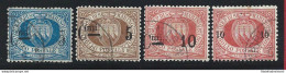 1892 SAN MARINO, N° 8/11  Serie Completa Usata - Andere & Zonder Classificatie