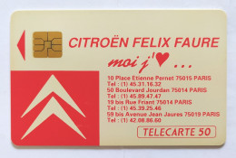 Télécarte France - Citroën - Non Classificati