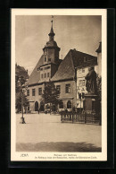 AK Jena, Rathaus Mit Hanfried  - Jena