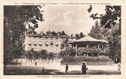 FRANCE - Toulon - Place D'Armes - La Préfecture Maritime Et Le Kiosque - Animé - Carte Postale Ancienne - Toulon