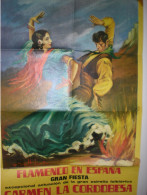 Grande Affiche (870x540) Flamenco En Espagna Année 1971 Carmen La Cordobesa - Plakate