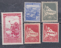 Algérie N° 171 / 74 XX Timbres Sans "RF". La Série Des 5 Valeurs Sans  Charnière, TB - Ungebraucht