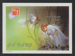 Vietnam Viet Nam MNH Imperf Souvenir Sheet 1997 : Goldfish / Fish (Ms747B) - Vietnam