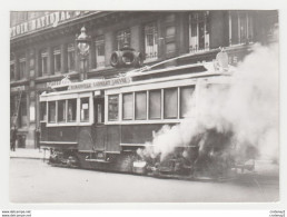 Photo PARIS Tram Tramway Repro Cliché France Reportage Monde & Caméras Tram Opéra Rue Du 4 Septembre - Andere & Zonder Classificatie