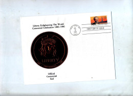 Lettre Fdc 1985 Statue Liberté - 1981-1990